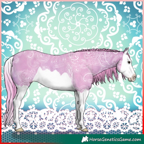 Horse Color:Watercolor Buckskin Ice Splash Rabicano