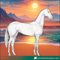 Horse Color:Perlino 