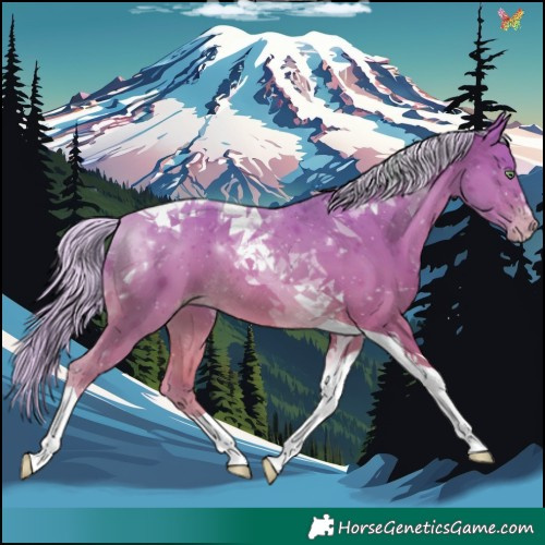 Horse Color:Watercolor Silver Sable Cream Champagne Tobiano 