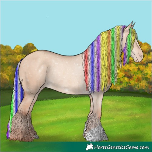 Horse Color:Painted Silver Sable Champagne Dun Varnish Rabicano 