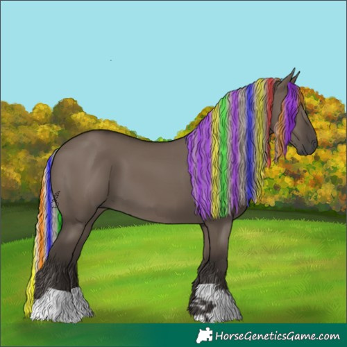 Horse Color:Gray Painted Silver Grullo 