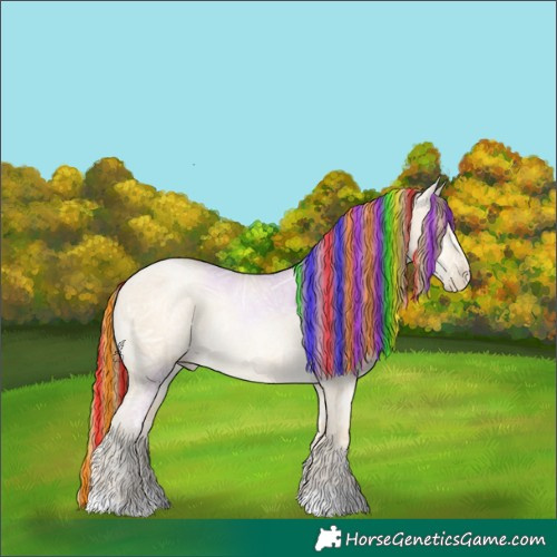 Horse Color:Painted Sable Cream Champagne Ice Pearl Dun Rabicano 
