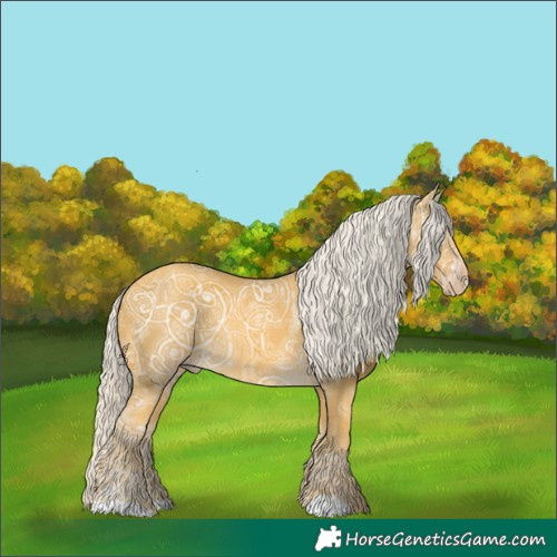 Horse Color:Silver Classic Cream Champagne Ice Rabicano 