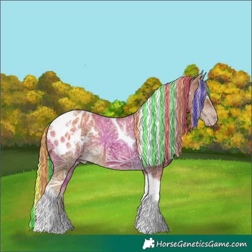 Horse Color:Gray Painted Silver Classic Cream Champagne Ice Tobiano Appaloosa 