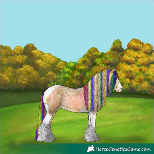 Horse Color:Painted Sable Cream Champagne Ice Tobiano 