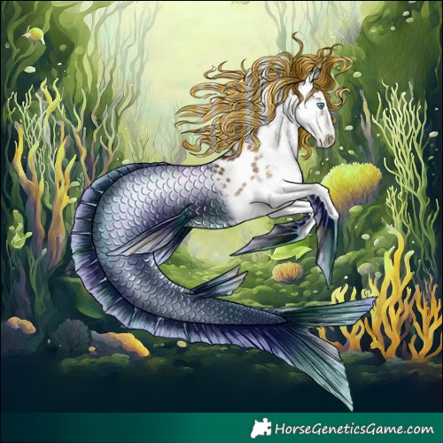 Horse Color:Gray Painted Blue Onyx Pearl Splash Tobiano Leopard 