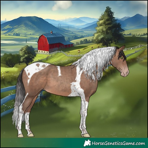 Horse Color:Sable Champagne Tobiano 