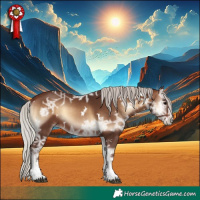 Horse Color:White Spotted Silver Brown Ice Onyx