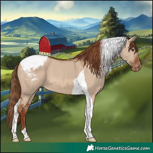 Horse Color:Red Dun Tobiano Appaloosa 