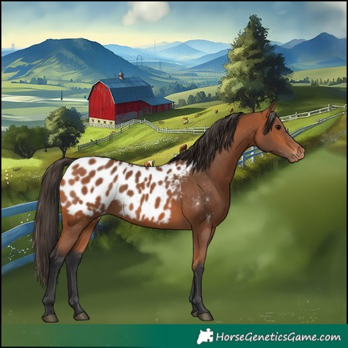 Horse Color:Bay Appaloosa
