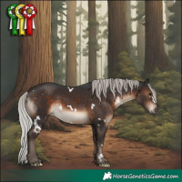 Horse Color:White Spotted Silver Brown 