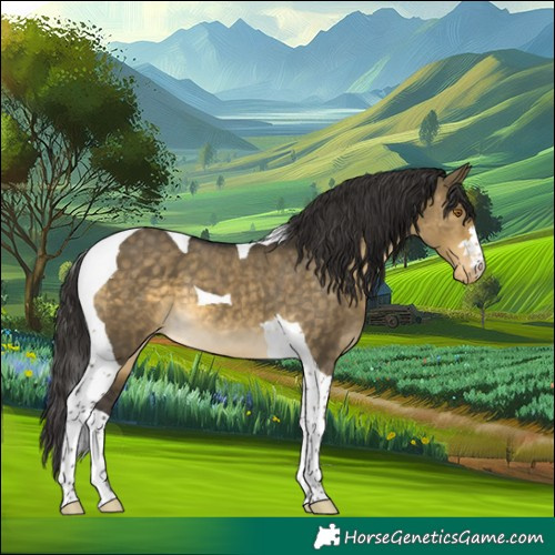 Horse Color:Buckskin Dun Tobiano Appaloosa