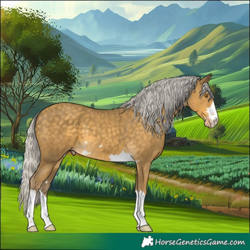 Horse Color:Silver Classic Cream Champagne 