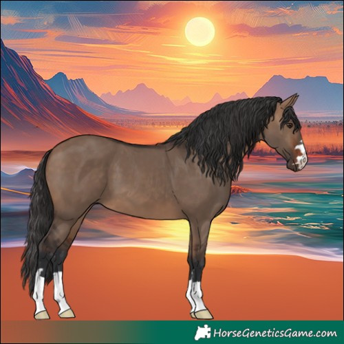 Horse Color:Brown Dun 