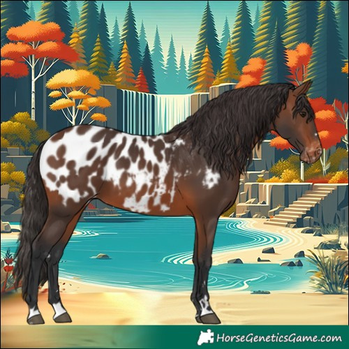 Horse Color:Brown Appaloosa