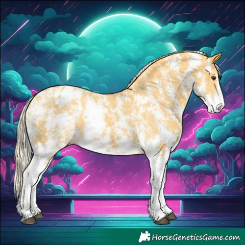 Horse Color:Palomino Sabino Varnish 