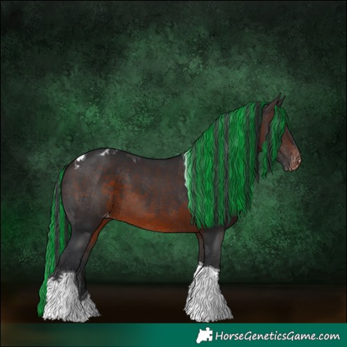Horse Color:Painted Silver Brown Tobiano Skewed LP Spotted 