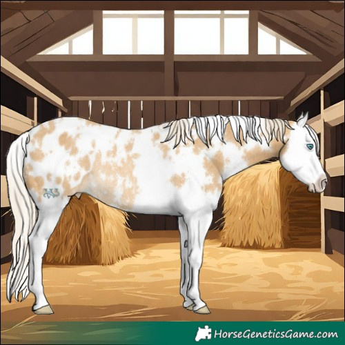 Horse Color:White Spotted Palomino Dun Splash Appaloosa Rabicano 