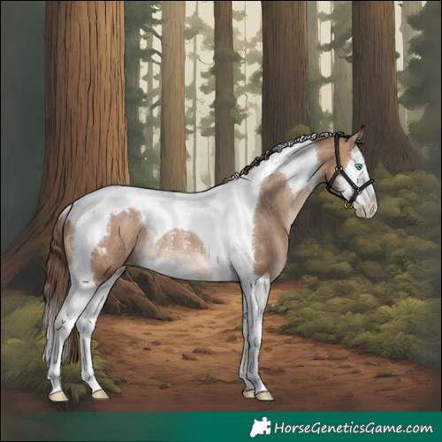 Horse Color:Bay Dun Splash Tobiano Blanket Rabicano 