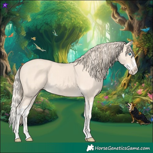 Horse Color:Cremello Splash and Perlino Splash