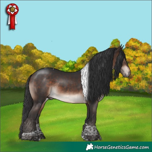 Horse Color:Bay Mushroom Tobiano 