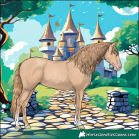 Horse Color:Gold Champagne Tobiano