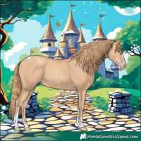 Horse Color:Gold Champagne Tobiano 