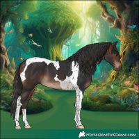 Horse Color:Brown Tobiano
