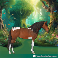 Horse Color:Bay Tobiano
