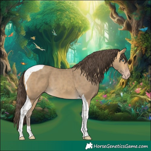 Horse Color:Sable Cream Champagne Tobiano 