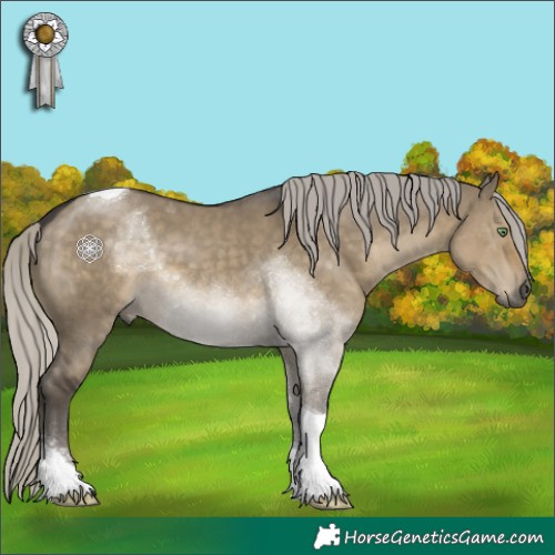 Horse Color:Silver Smoky Grullo Tobiano