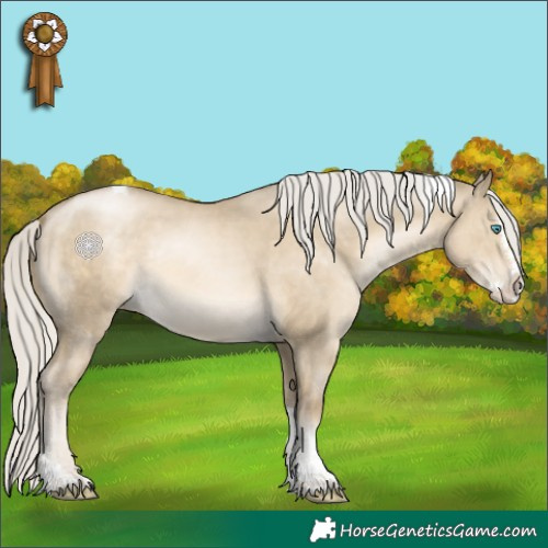 Horse Color:Silver Smoky Grullo Snowdrop Splash Tobiano Rabicano 