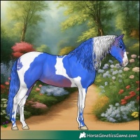 Horse Color:Watercolor Brown Tobiano