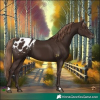 Horse Color:Liver Chestnut Appaloosa