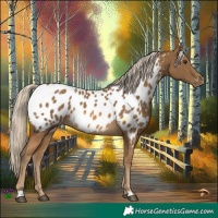 Horse Color:Chocolate Palomino Appaloosa