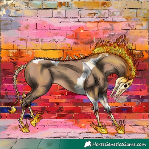 Horse Color:Amber Champagne Tobiano 