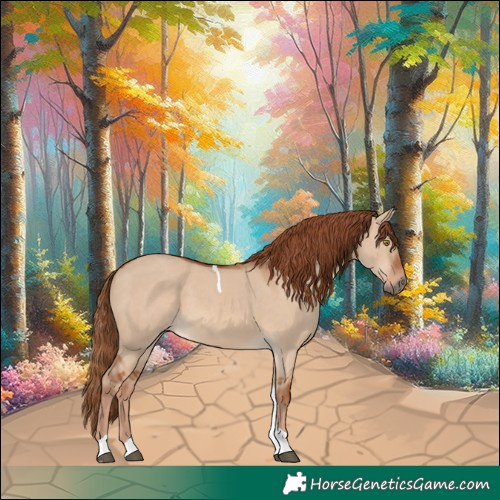 Horse Color:Red Dun Tobiano 
