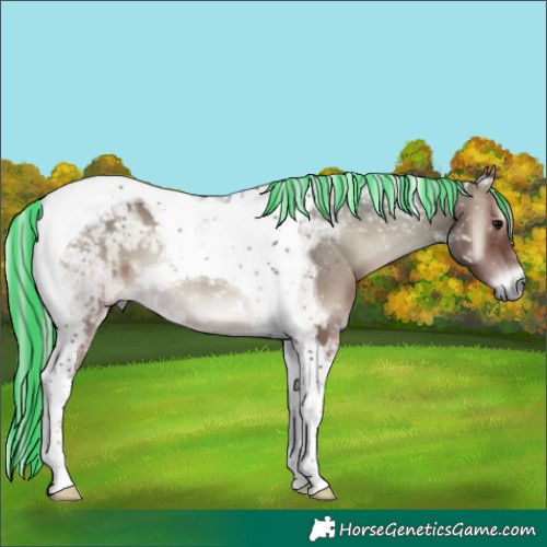Horse Color:Painted Silver Blue Onyx Mushroom Tobiano 