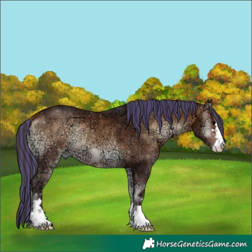 Horse Color:Painted Brown Ice Onyx 