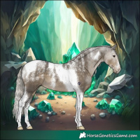 Horse Color:Powder White Silver Smoky Grullo Tobiano