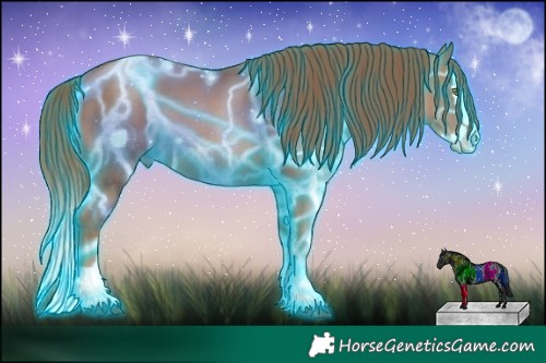 Horse Color:Thunderstruck Liver Chestnut Pearl Splash