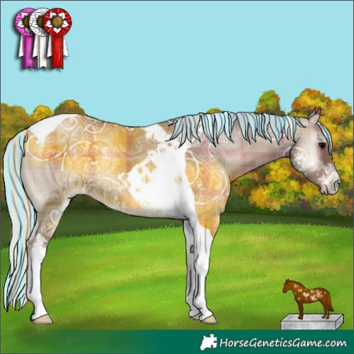Horse Color:Painted Plaid Silver Blue Onyx Ice Sabino Tobiano