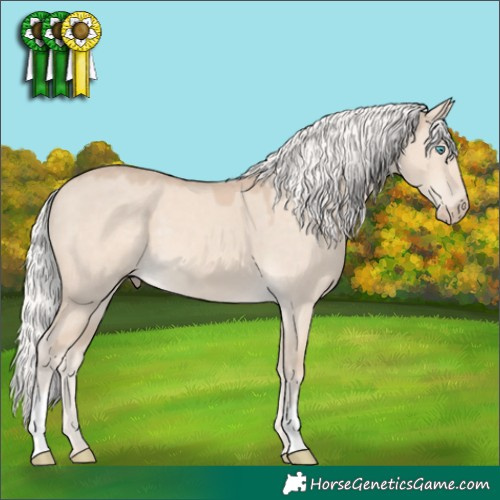 Horse Color:Silver Smoky Creme Dun Mushroom 