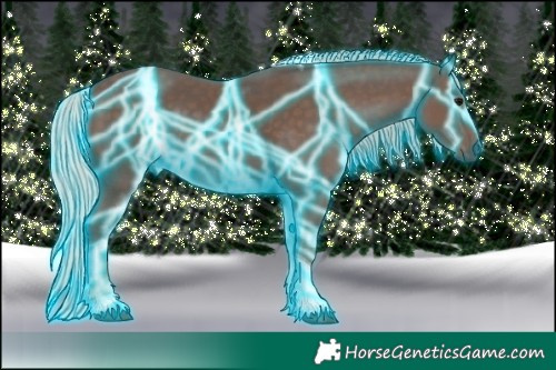 Horse Color:Thunderstruck Silver Black Tobiano