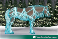 Horse Color:Thunderstruck Silver Black Tobiano