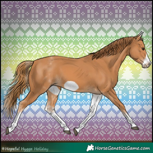 Horse Color:White Spotted Chestnut Frame 