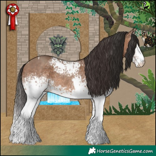 Horse Color:White Spotted Sable Champagne Tobiano  and White Spotted Sable Champagne Tobiano 