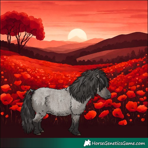 Horse Color:Smoky Grullo Roan 