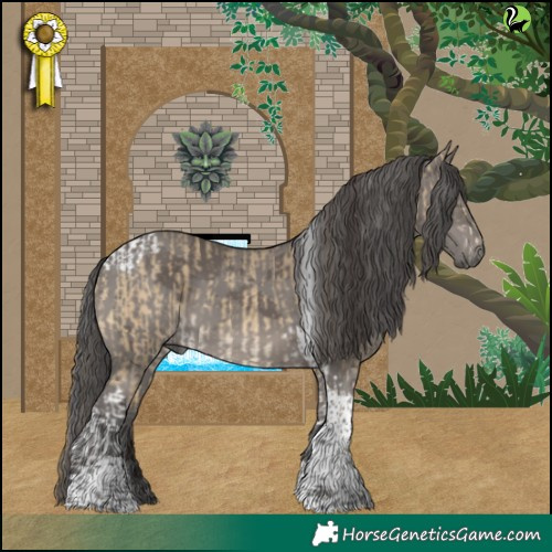 Horse Color:Buckskin Dun Merle Tobiano Rabicano  and Smoky Grullo Merle Tobiano Rabicano 