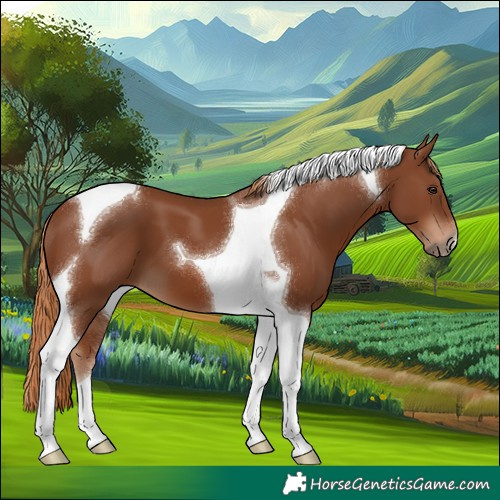 Horse Color:Chestnut Tobiano 